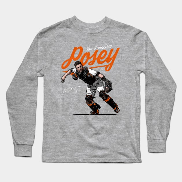 Buster Posey San Francisco Score Long Sleeve T-Shirt by Jesse Gorrell